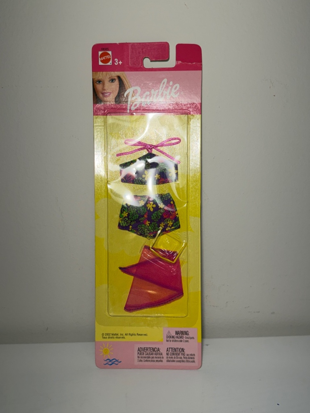Vintage 2002 Barbie Mattel Sun & Sea Fashions Beachwear 4 Piece Set New in Box